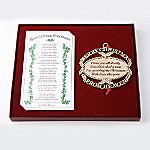 Merry Christmas From Heaven(R) 24K Gold Plated Ornament With Bookmark: Bereavement Gift